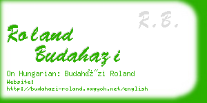 roland budahazi business card